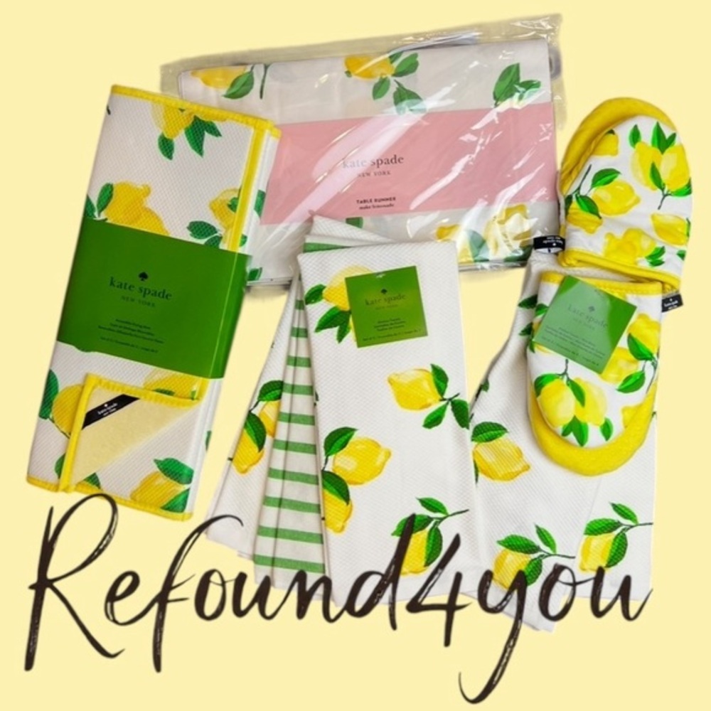 kate spade - ‘Lemon - kitchen bundle’ NWT. Firm! Last one!
